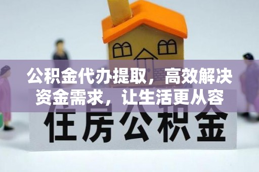 扎囊公积金代办提取，高效解决资金需求，让生活更从容