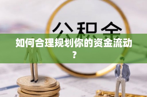 扎囊如何合理规划你的资金流动？