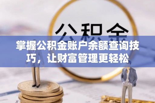 扎囊掌握公积金账户余额查询技巧，让财富管理更轻松