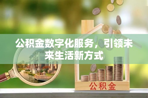 扎囊公积金数字化服务，引领未来生活新方式