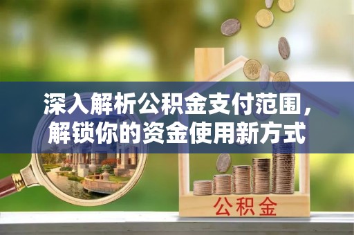 扎囊深入解析公积金支付范围，解锁你的资金使用新方式
