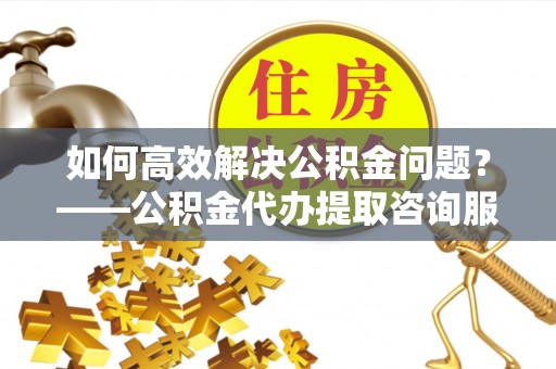 扎囊如何高效解决公积金问题？——公积金代办提取咨询服务指南