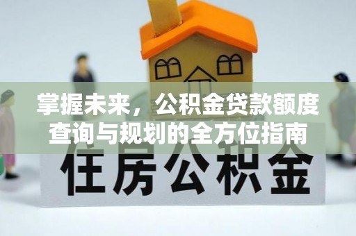 扎囊掌握未来，公积金贷款额度查询与规划的全方位指南