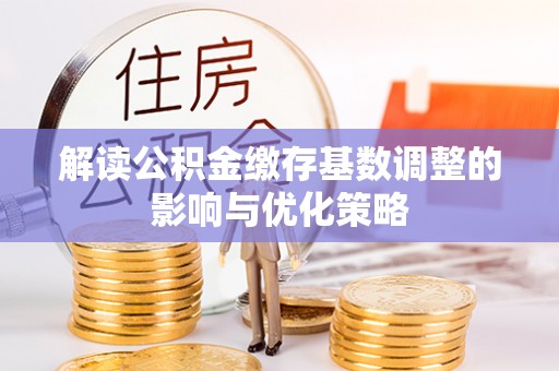 扎囊解读公积金缴存基数调整的影响与优化策略