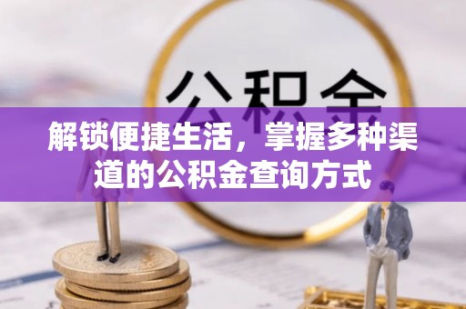 扎囊解锁便捷生活，掌握多种渠道的公积金查询方式