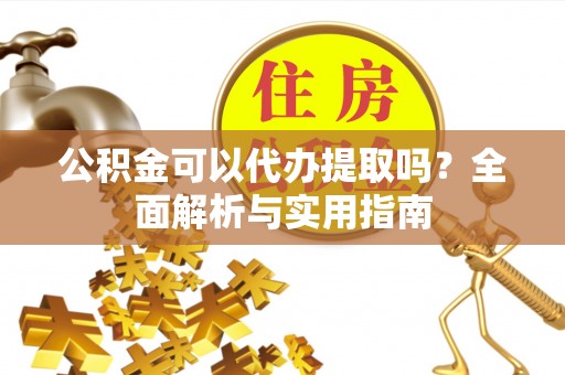 扎囊公积金可以代办提取吗？全面解析与实用指南