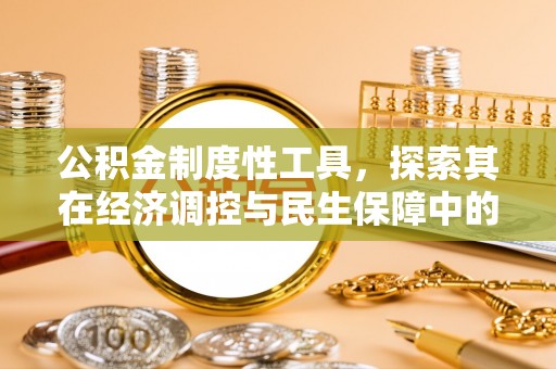扎囊公积金制度性工具，探索其在经济调控与民生保障中的重要作用