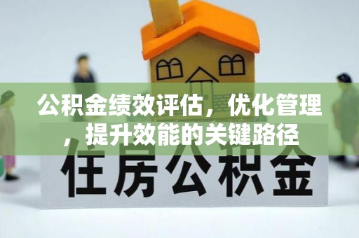 扎囊公积金绩效评估，优化管理，提升效能的关键路径