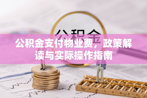 扎囊公积金支付物业费，政策解读与实际操作指南