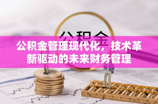扎囊公积金管理现代化，技术革新驱动的未来财务管理