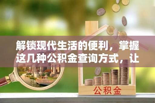 扎囊解锁现代生活的便利，掌握这几种公积金查询方式，让理财更轻松