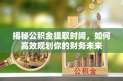 扎囊揭秘公积金提取时间，如何高效规划你的财务未来