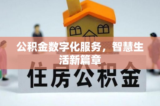 扎囊公积金数字化服务，智慧生活新篇章