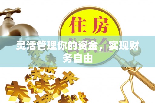 扎囊灵活管理你的资金，实现财务自由