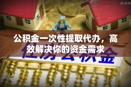 扎囊公积金一次性提取代办，高效解决你的资金需求