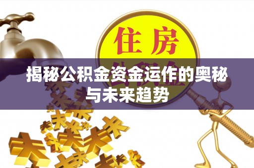 扎囊揭秘公积金资金运作的奥秘与未来趋势